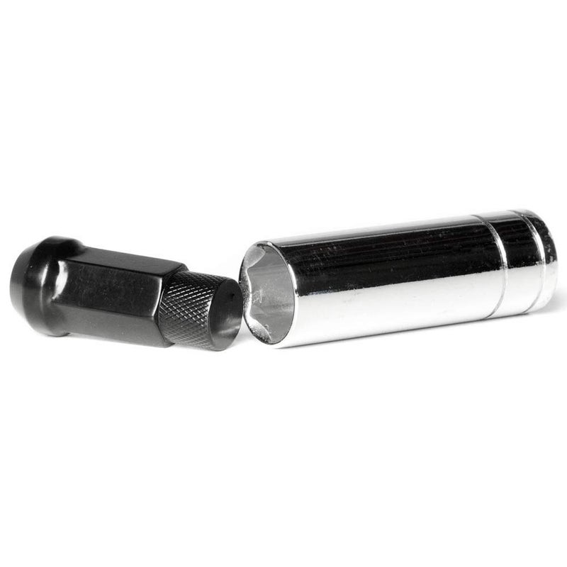Circuit Performance Forged Steel Extended Closed End Hex Lug Nut for Aftermarket Wheels: 12x1.5 Black - 20 Piece Set + Tool - Image 5